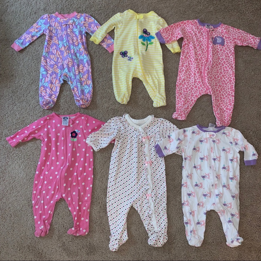 Baby Girl Sleeper Lot